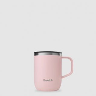 Taza Isotérmica QWETCH Inox 350ml Rosa Pastel